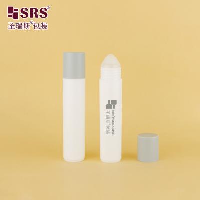 中国 RPP-35ML インジェクション 輝くマット 完成した表面 PP PCR 固形プラスチック ロールオン ボトル容器 マッサージ液用の小さなボール付き アプリケーション 販売のため