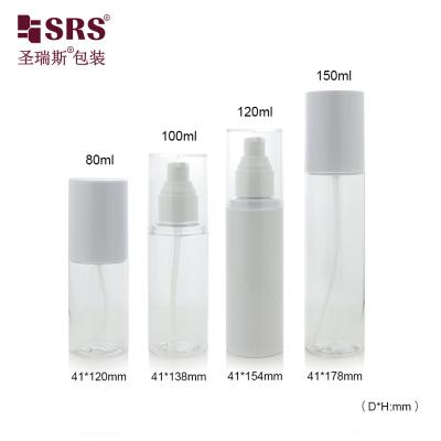 China 24/410 PET PCR Certificate PET Plastic Empty Customization Color White Lotion Bottle For Foundation Facial Serum Gel for sale