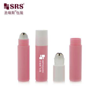 China RPPF 20ml 2/3 oz plástico vacío cosmético para el cuidado de la piel redondo PP PCR Eco-friendly Roller Steel Ball Flask Packaging en venta