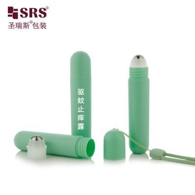 중국 RPPG 25ml Pill Shape Empty PCR Plastic Roll-On Deodorant Gel Antiperspirant Anti-Itch Liquid Bottle Packaging With Bag Lanyard 판매용