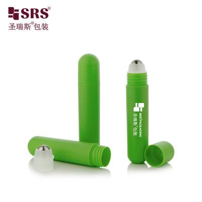 중국 RPPG 25ml Round Bottom Plastic PP PCR Recycled Antiperspirant Liquid Roller Bottle With Dome Cap With Printing Logo 판매용