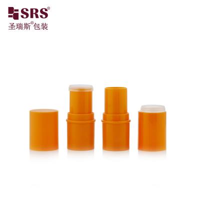 China D051 6g Injection Custom Color Plastic ABS Outer PP Inner Bottle Lip Balm Tube Skincare Packaging for sale