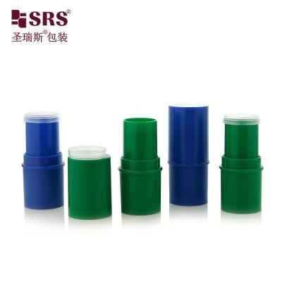 Chine D051 6g Matériau ABS en plastique glacé en forme ronde Contenant de bâton en tube à bout de bouteille de baume à lèvres à vendre