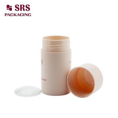 China injectie kleur ronde vorm plastic deodorant stok container leeg 30g 50g 75g Te koop