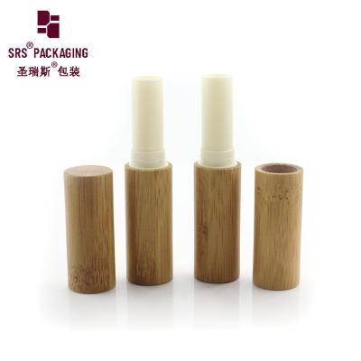 China luxe high-end gedrukt logo custom bamboe natuurlijke lege lipstick buis Te koop