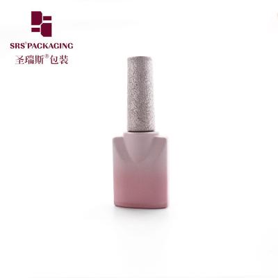 Cina bottiglia vuota di lucido per unghie in vetro di colore rosa graduale 10 ml in vendita