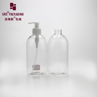 Cina disinfettante per mani vuote trasparente 500ml bottiglie di plastica rotonde per animali domestici in vendita