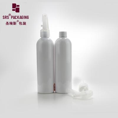 China inyección color blanco boston redondo exprimir la niebla spray botella de plástico mascota en venta