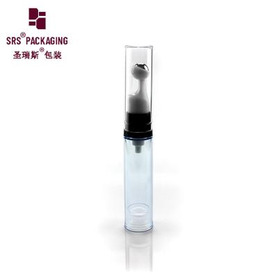 China semi-transparent blue injection roller ball airless pump bottle 5ml for sale