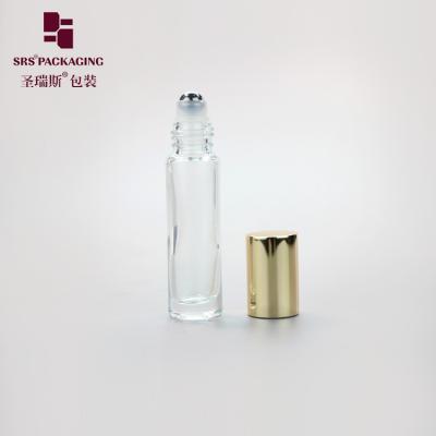 China 10ml transparent empty essence refresh oil skin care attar glass bottle for sale