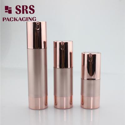 China leere, benutzerdefinierte Roségold Plastik-Serumflasche 30 ml zu verkaufen