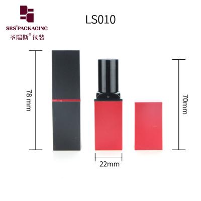 China vierkant 3.5g cosmetische elegante groothandel lipstick verpakking buis Te koop