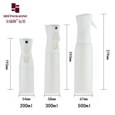 China cor personalizada borbulha super fina vazia 200ml 300ml 500ml frasco de plástico contínuo spray à venda