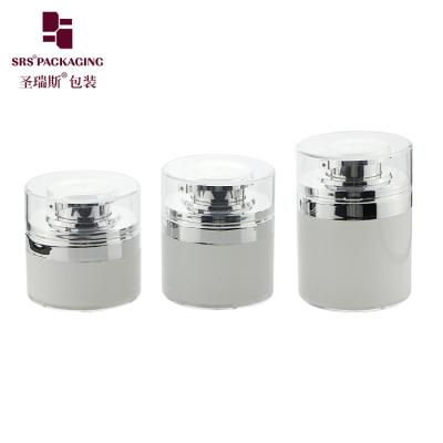 China round shape custom color acrylic luxury airless eye cream bottle for sale