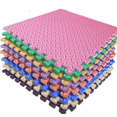 China Educational Cross Pattern Solid Color EVA Toy High Quality Quilting Crawling Mat for sale