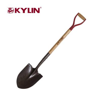 China Round point steel shovel with closed handle 32185A for sale