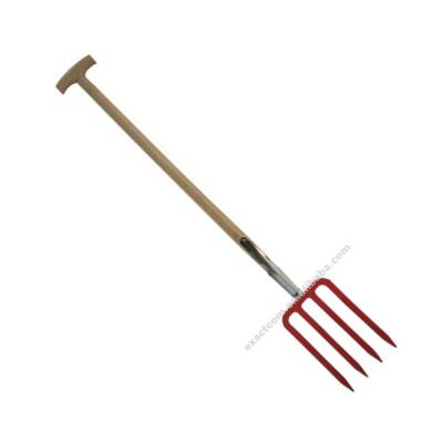 China Carbon Steel Forged Shovel Fork With Wooden Handle for sale