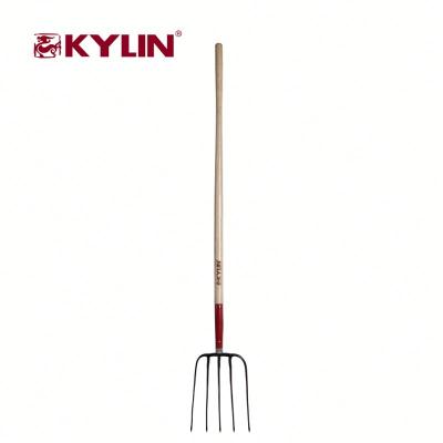 China Carbon Steel Competitive Price Agricultural Tools Cultivating Mounted Fertilizer Pick Fork Tool for sale