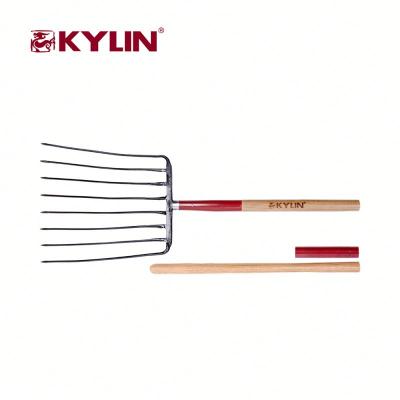 China Modern Design Carbon Steel Metal Cultivating Carbon Short Handle Agricultural Fork for sale