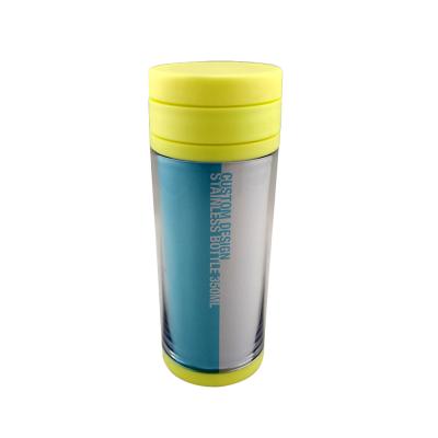 China Minimalist 350ml plastic double wall diy tumbler with removable paper insert for sale