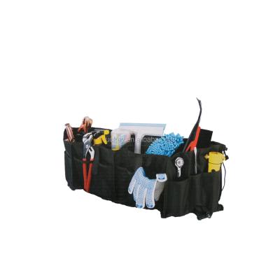 China Foldable High Quality Large Liter Polyester Car Tool Packing Bag Foldable Truck Tool Box for sale