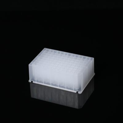 China PP direct sales 96 hole plate adaptability pp sharp bottom deep good sharp edge container for sale