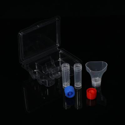 China Complete Set PE Wholesale Price 5ml Dual Hose Saliva Collector for sale