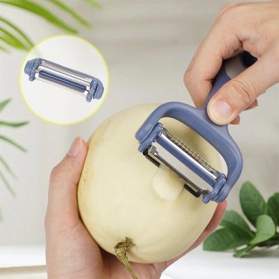 China 3 Viable In 1 Vegetable Peeler Multifunctional Household Vegetable Peeler Kitchen Tool Radish Grater for sale