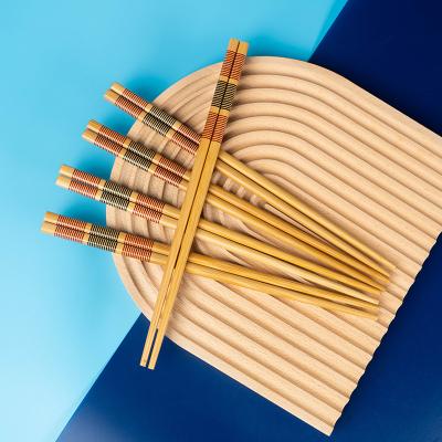 China Restaurant Viable Household Bamboo Chopsticks Wholesale Personality Hot Selling Bamboo Chopsticks Set for sale