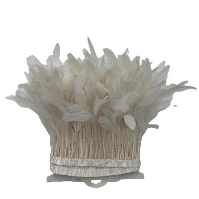 China Garment Accessories and Decoration Chicken Tail Hair Torn Feather Dyed Trims Factory Customized for sale