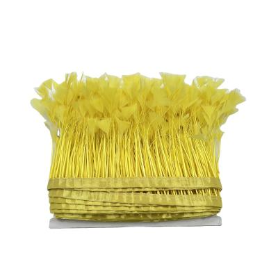 China Garment Accessories and Decoration Goose Biot Stripe Cocktail Edge Feather Dyed Trims Factory Customized for sale