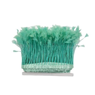 China Garment Accessories and Decoration Goose Biot Stripe Cocktail Edge Feather Dyed Trims Factory Customized for sale