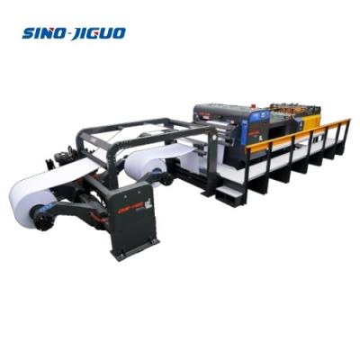 China High Precision Used Roll Paper Sheet Cutter Machine ±0.1% And 29KW Total Power zu verkaufen