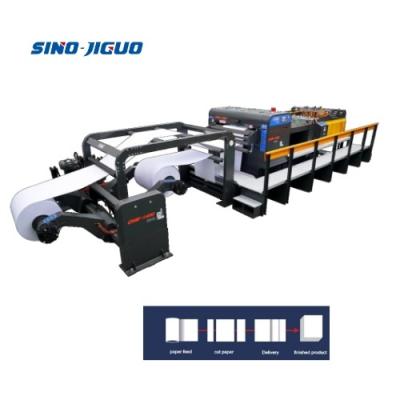 China Max 1400mm Width Used Roll Paper Sheet Cutter Machine 2 Rolls Cutting AC380V / 220Vx50Hz zu verkaufen