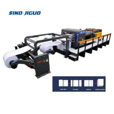 중국 0.8MPa Pressure Requirement Used Roll Paper Sheeter Cutter Machine With 2 Rolls Cutting 판매용