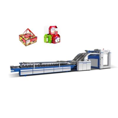 China Gewölbter Kasten-automatische Flöten-Laminiermaschinen-Maschine 1450x1400mm 8000pcs/H zu verkaufen