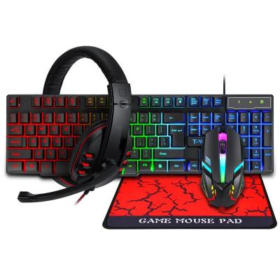 China 104keys Wired Gaming Keyboard and Mouse Set Waterproof Professional Mechanical Keyboard RGB Backlight Gaming Keyboard for sale