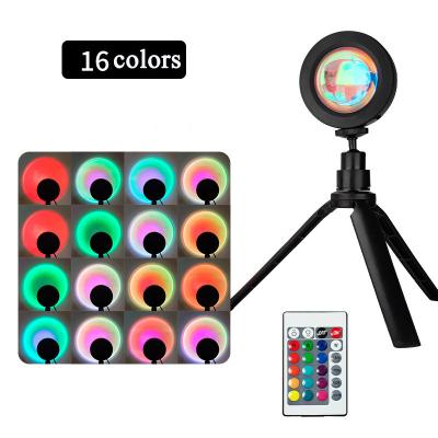 China best selling New-designed color box CE ABS transparent 30 different color LED 30 different color projector sunset light changing lamp for sale