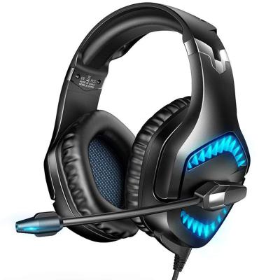 China Noise Canceling OEM USB Wired Noise Canceling Bass Surround Sound LED Light PS4 Gaming Headset Over-ear Gaming Headphones for sale