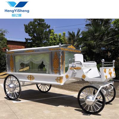 China Cemetery Horse Yew /Coffin Horse Funeral Carriage/White Coffin Carriage for sale