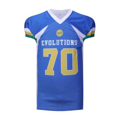 China American Football Antibacterial Durable Fabric Breathable Jersey Breathable Service OEM ODM Function Digital Printing American Football Tank Top for sale