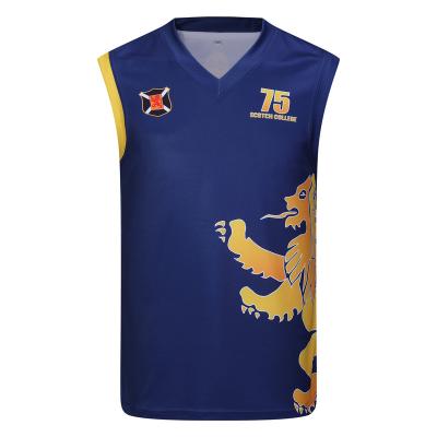 China Antibacterial Customize AFL Vest For Gym High Quality Afl Tank Top For Men Rugby Popular Selling Tank Top For Training for sale