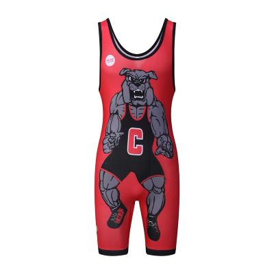 China Custom Logo Sportswear Weightlifting Youth Wrestling Casual Gym Fitness Singlet Costume For Sale for sale