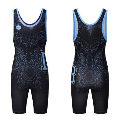 China Men's Activity Gym Power Lift Weightlifting Men's Singlet Wrestling Suit Wrestling Sports Training Singlets for sale