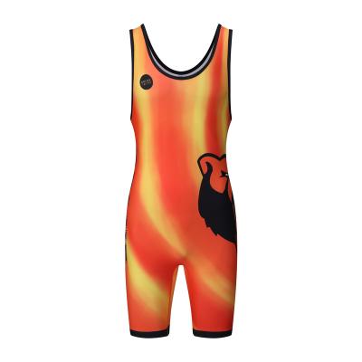 China Activity Sporting Dblue Newcomer Sublimation Wear Wrestling Factory To Custom Design Singlet Wrestling Uniform for sale