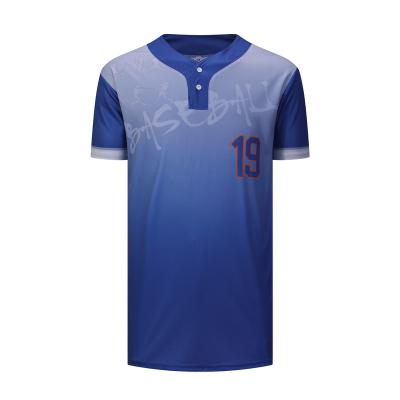 China 100% Polyester Fabric Dblue ODM Men Quick Dry Baseball Tank Top And Pants Custom Design V-Neck Team Wear Uniform Set New Style Comfortable Baseball Uniform for sale