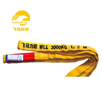 China Smaller and lighter lifting sling high tensile polyester endless round sling professional manufacturing for sale