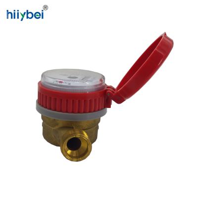 China Iron material hot single jet mechanical water meter with brass body dn15-25mm for sale