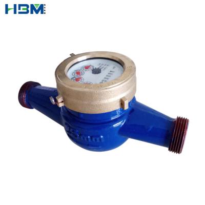 China High Quality Water Resource Management Iron Body Jet Water Meter Multi Wet Type Cold Water for sale