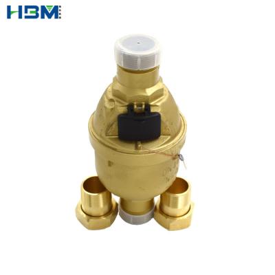 China Residential / Commercial / Industrial Volumetric Water Meter Brass Material DN20MM Quantity for sale